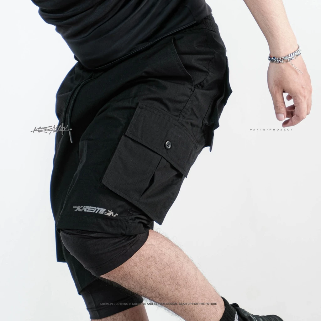 KREMLIN Cargo Shorts with Spandex Base Layer - STRIDER image 5