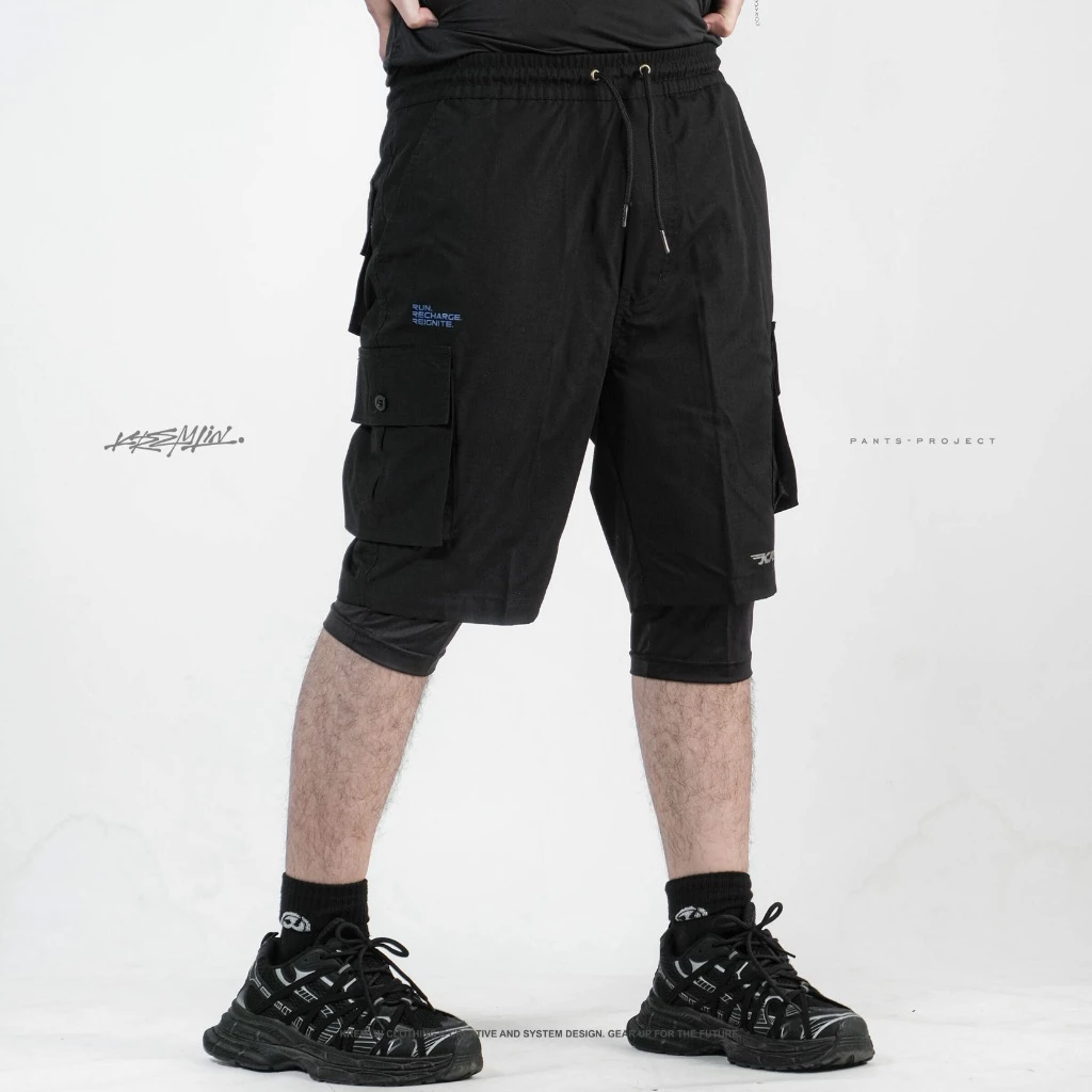 KREMLIN Cargo Shorts with Spandex Base Layer - STRIDER image 8