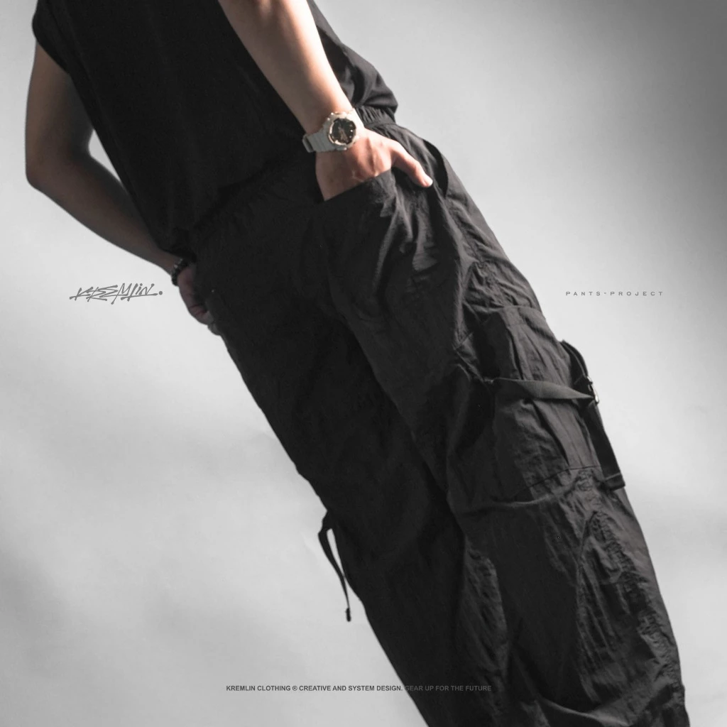 KREMLIN Crinkle Nylon Techwear/Gorpcore Pants - CASPIAN image 4