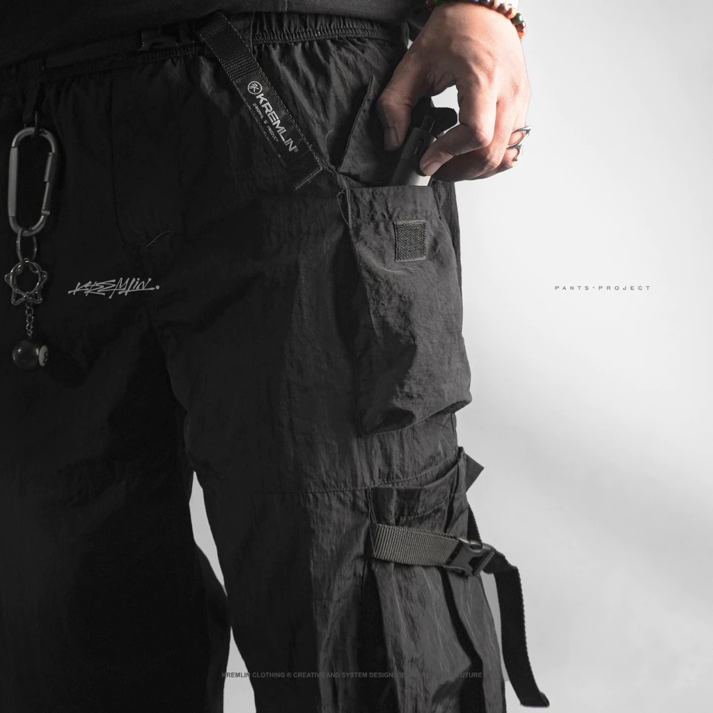 KREMLIN Crinkle Nylon Techwear/Gorpcore Pants - CASPIAN image 5