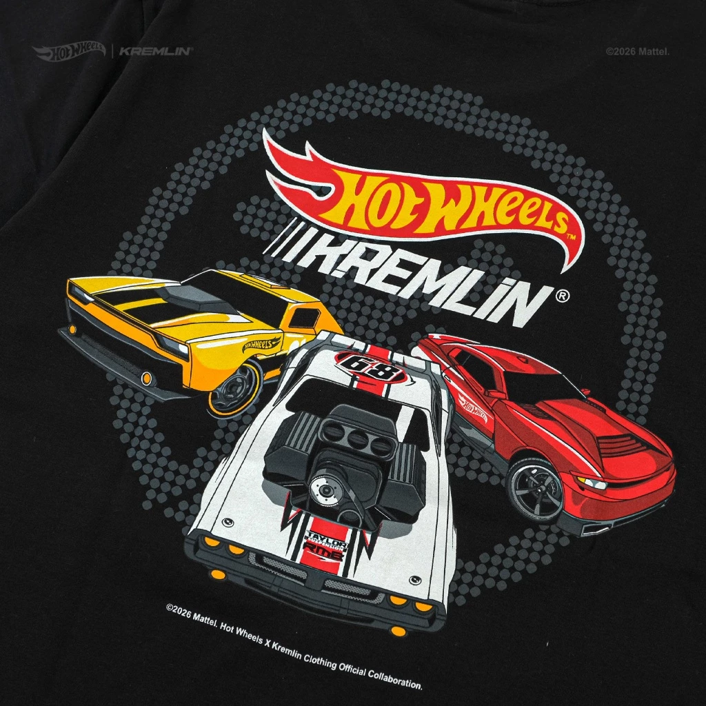 HOT WHEELS x KREMLIN Collaboration Regular T-Shirt - BURNING image 4