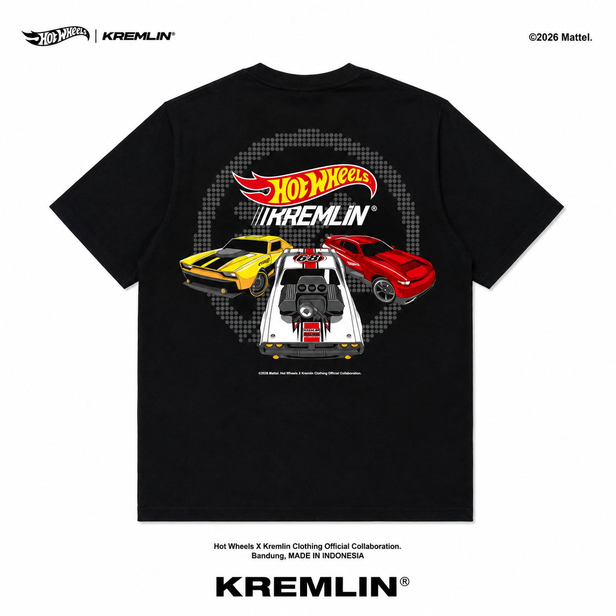 HOT WHEELS x KREMLIN Collaboration Regular T-Shirt - BURNING