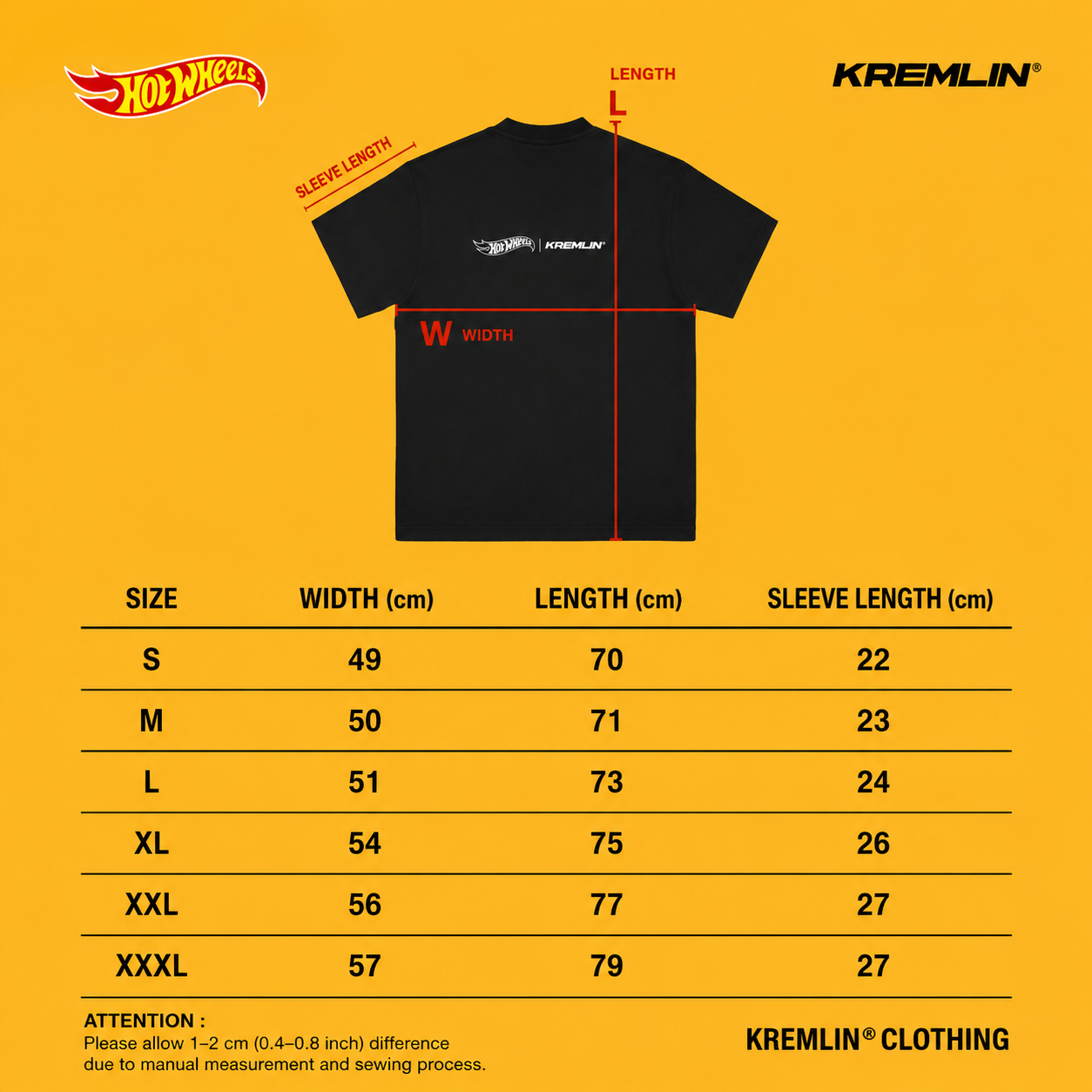 HOT WHEELS x KREMLIN Collaboration Regular T-Shirt - BURNING image 6