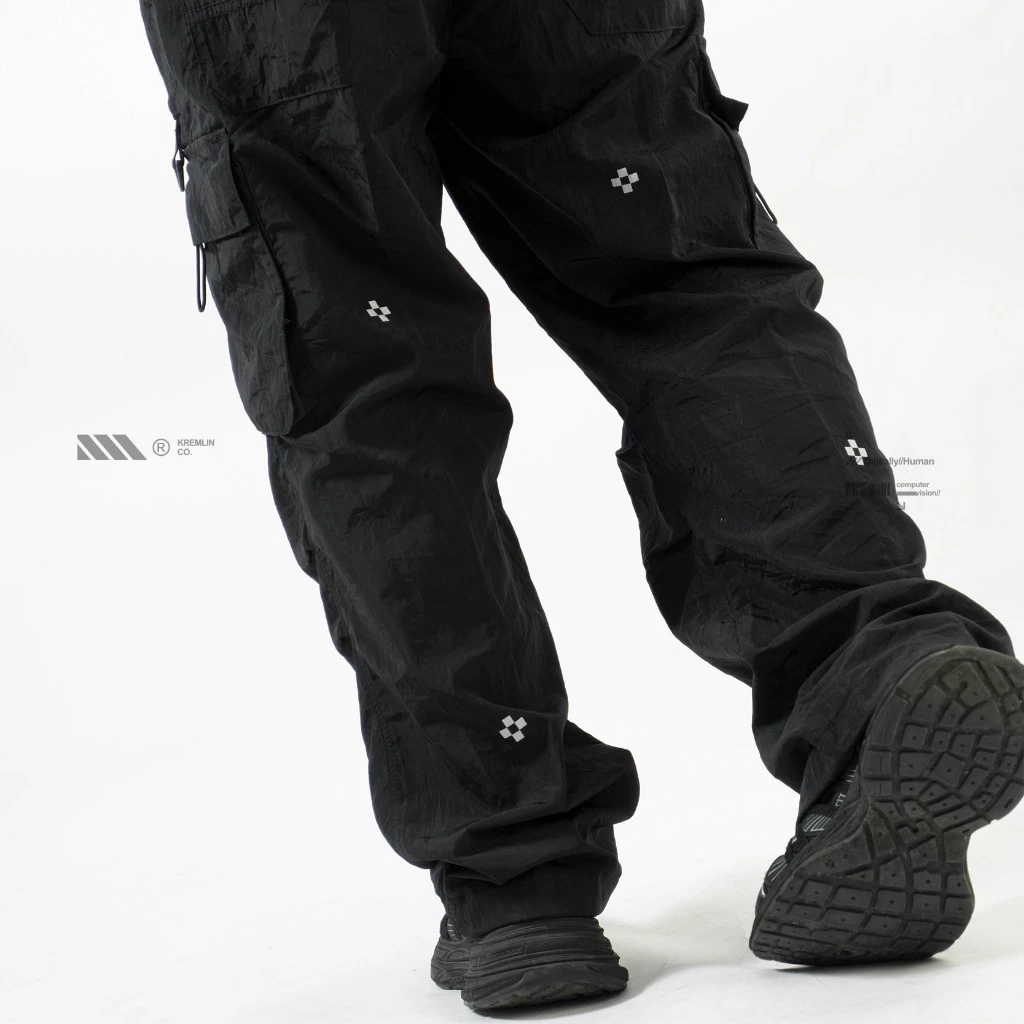KREMLIN Long Cargo Nylon Crinkle - Black - Pyro image 3