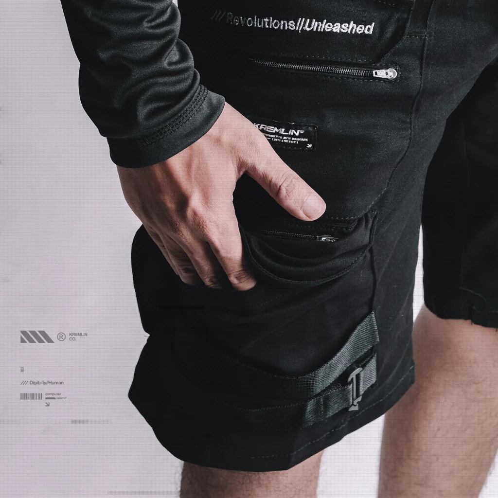KREMLIN Multi-Pocket Techwear Cargo Shorts - REVOLUTION image 2