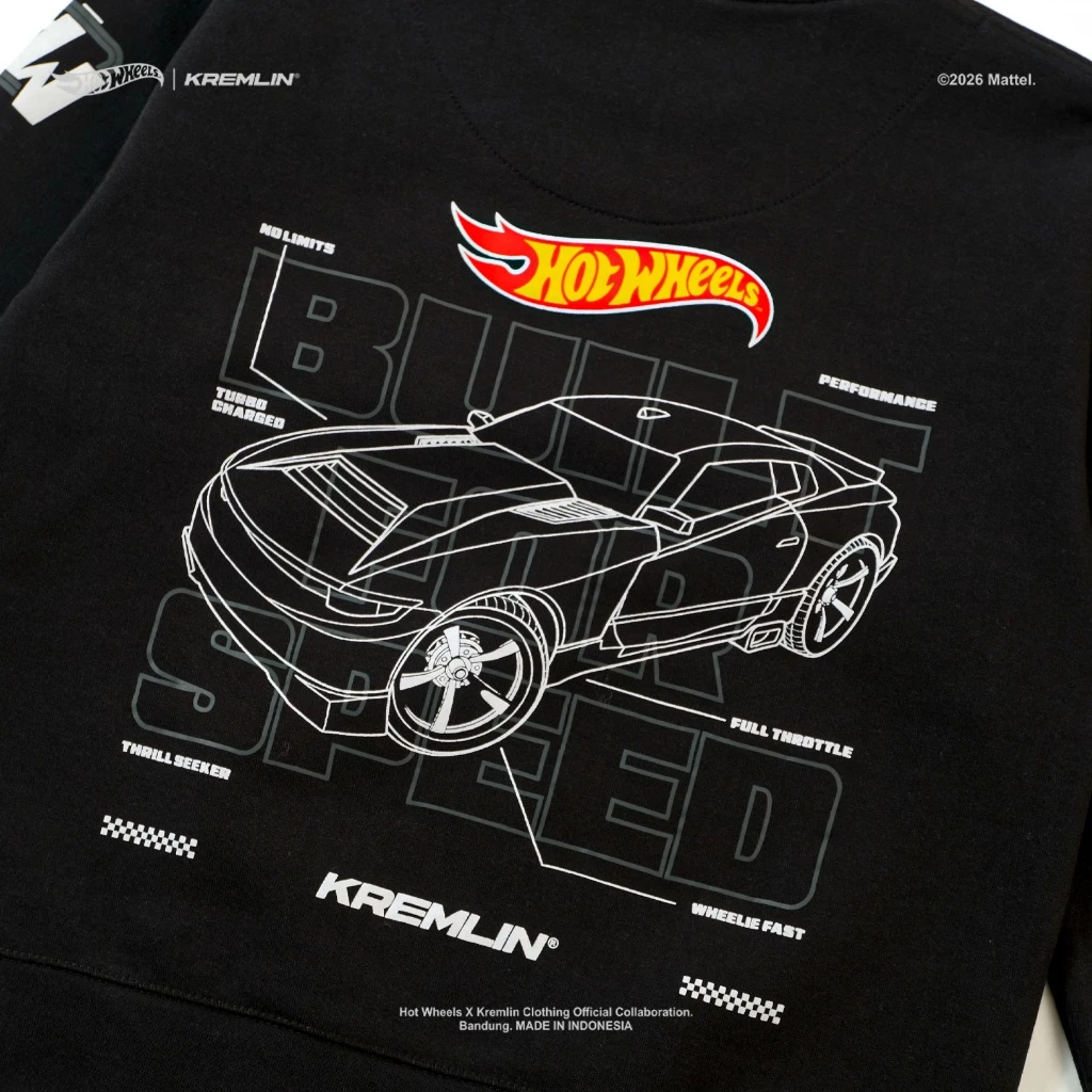HOT WHEELS x KREMLIN Collaboration Kids' Crewneck - PRESTIGE image 4