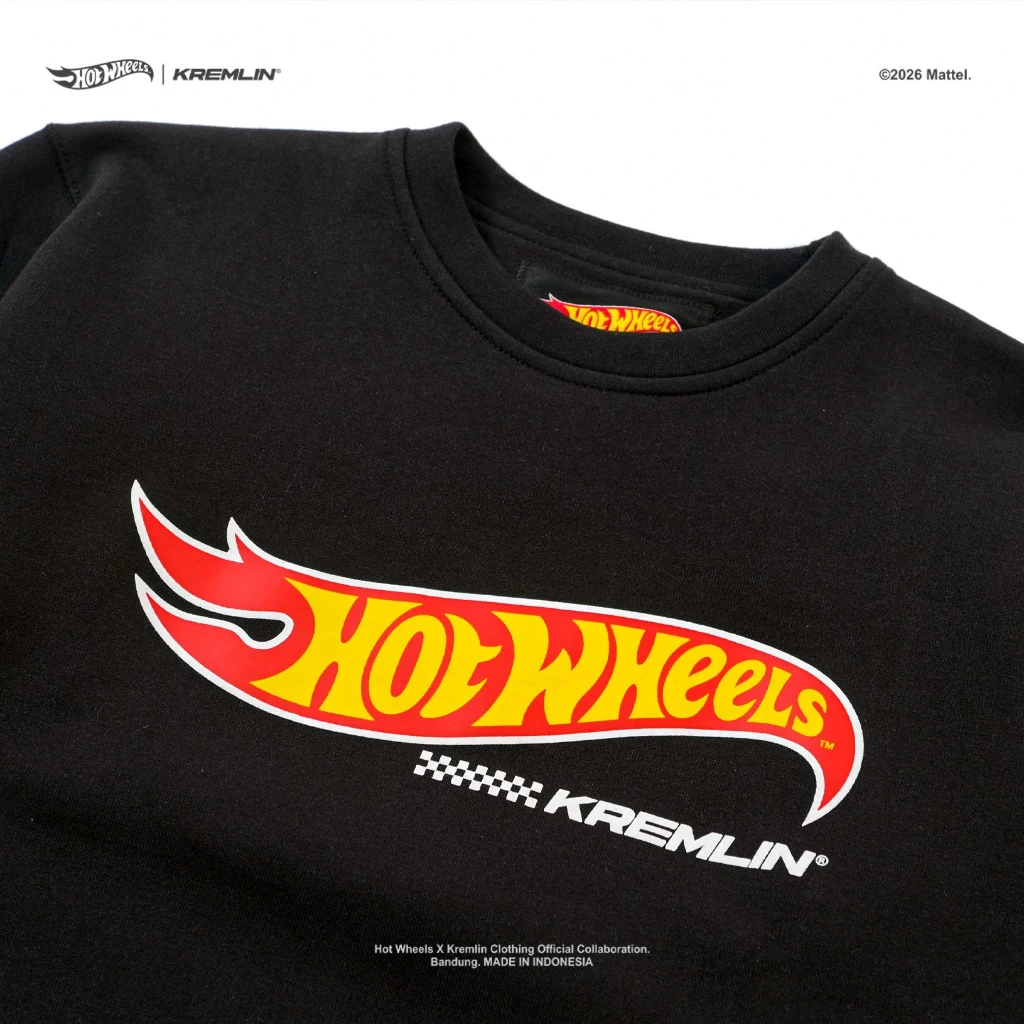 HOT WHEELS x KREMLIN Collaboration Kids' Crewneck - PRESTIGE image 3