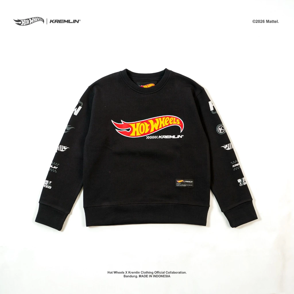 HOT WHEELS x KREMLIN Collaboration Kids' Crewneck - PRESTIGE image 2
