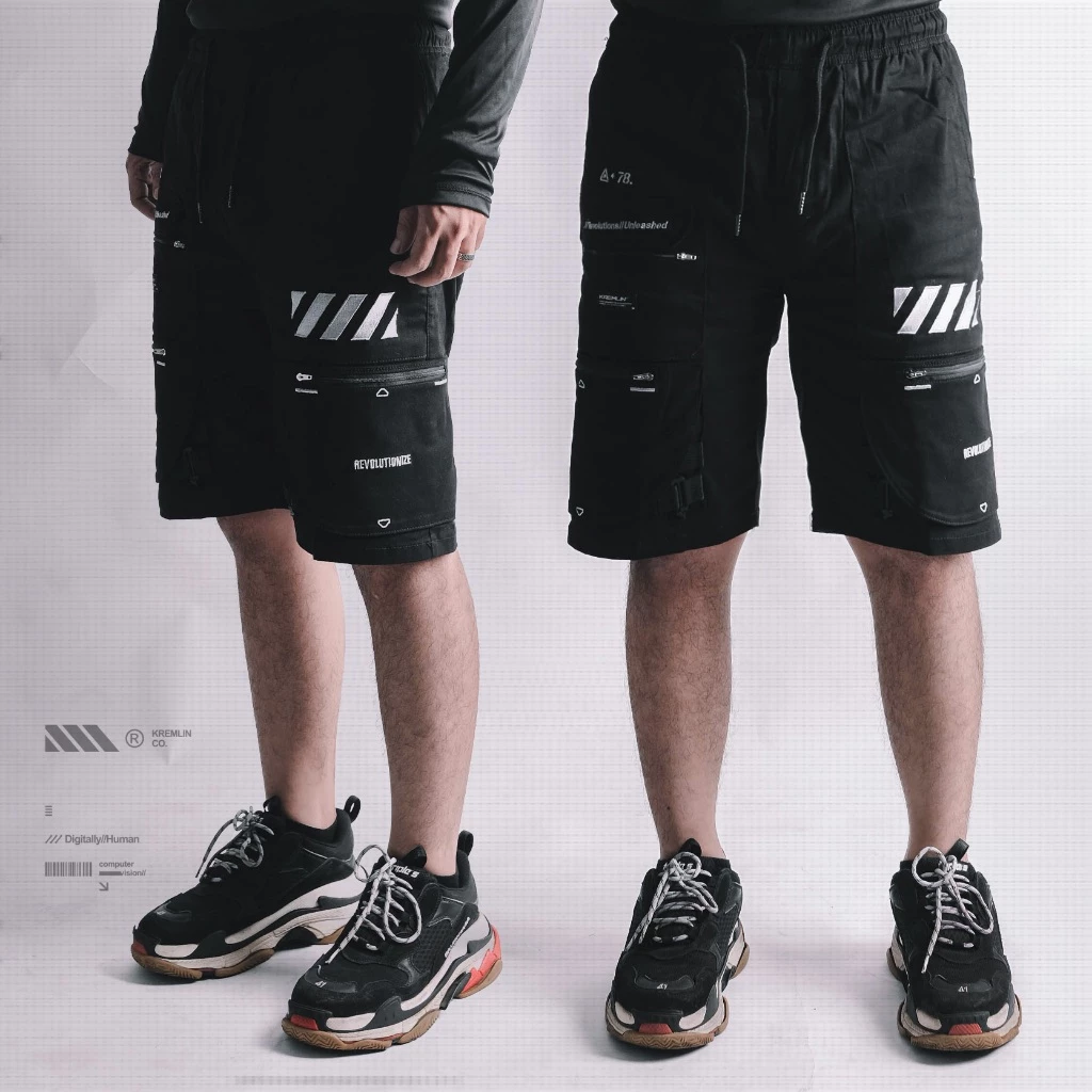 KREMLIN Multi-Pocket Techwear Cargo Shorts - REVOLUTION image 5
