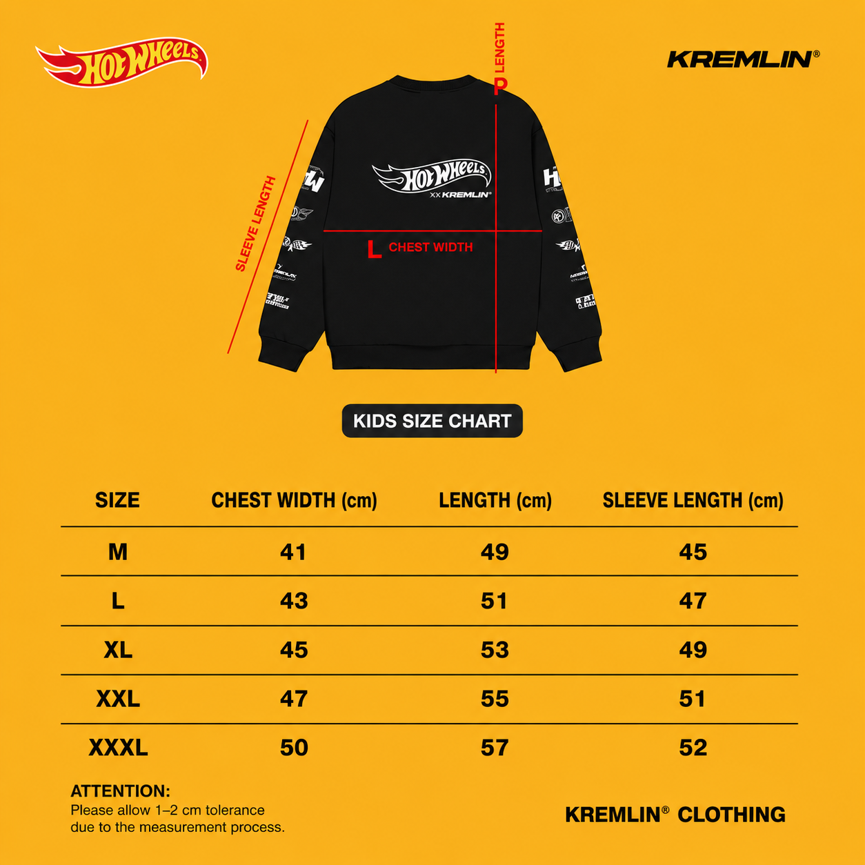 HOT WHEELS x KREMLIN Collaboration Kids' Crewneck - PRESTIGE image 6