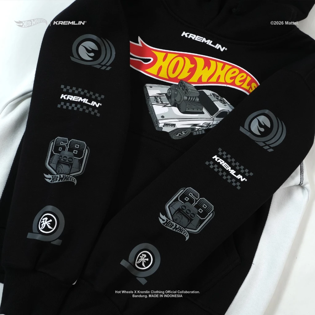 HOT WHEELS x KREMLIN Collaboration Kids' Hoodie - DOMINION image 3