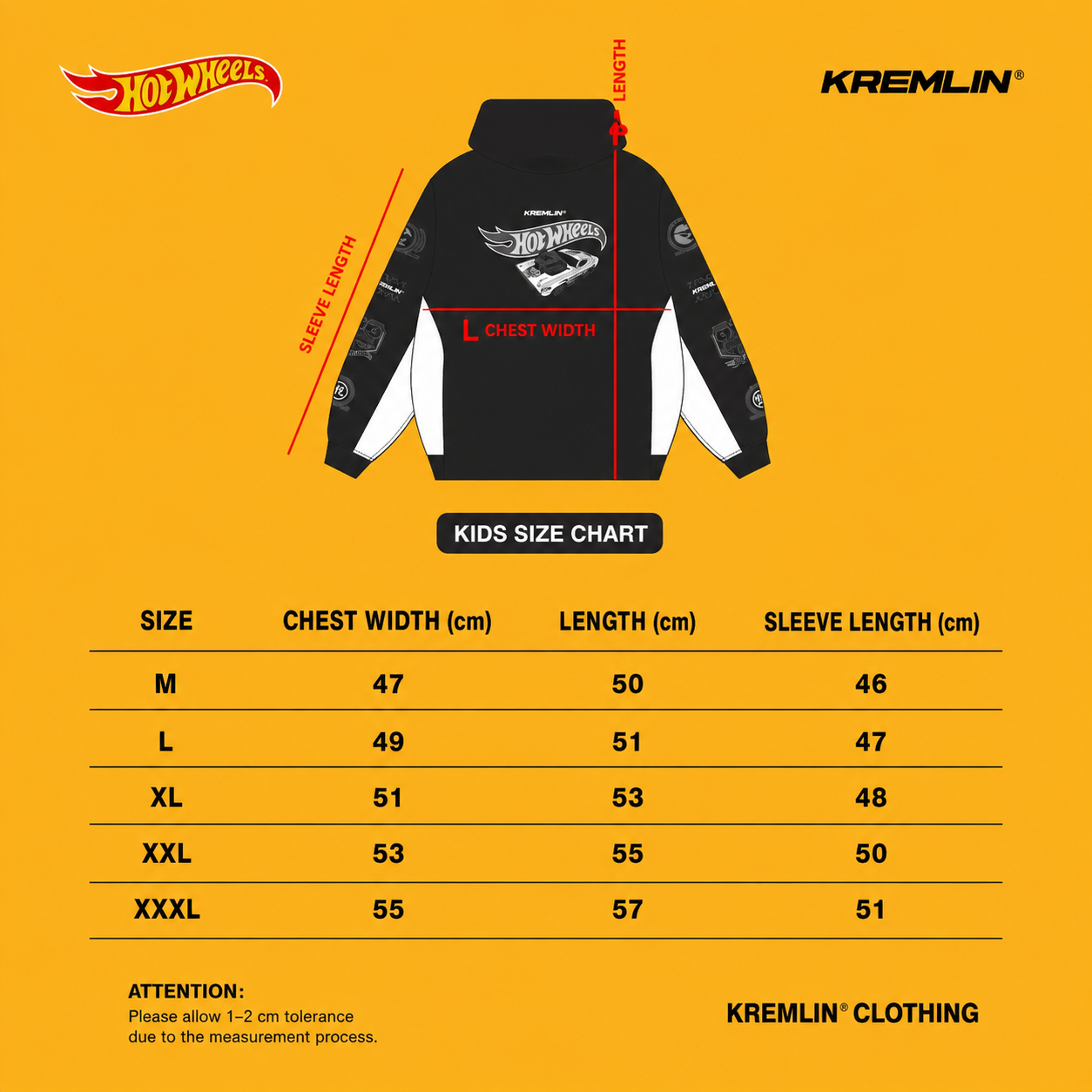 HOT WHEELS x KREMLIN Collaboration Kids' Hoodie - DOMINION image 6