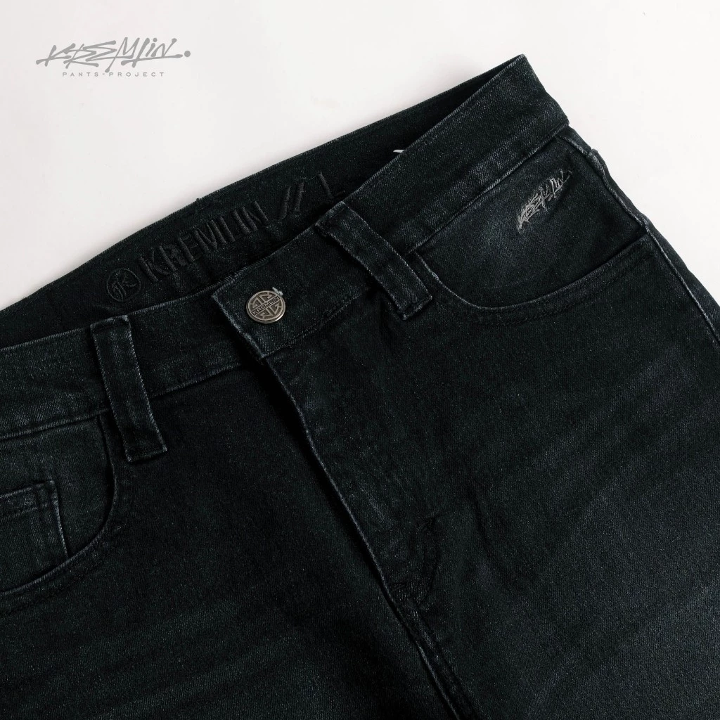 KREMLIN Slim Fit Denim Jeans - Washed Black (Moscow) image 4