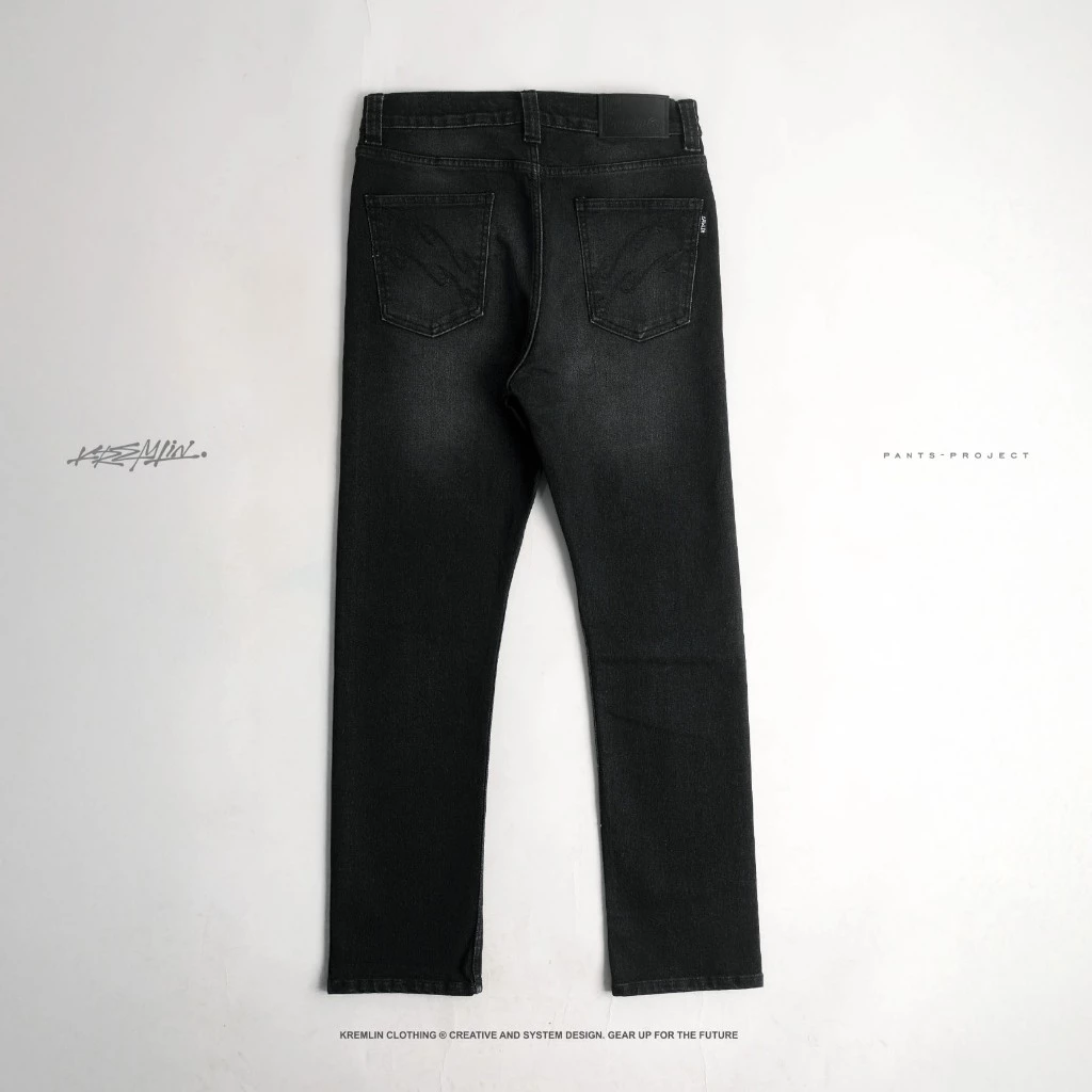KREMLIN Slim Fit Denim Jeans - Washed Black (Moscow) image 6