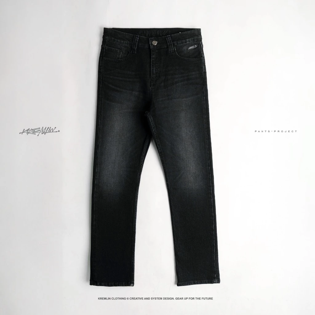 KREMLIN Slim Fit Denim Jeans - Washed Black (Moscow) image 7