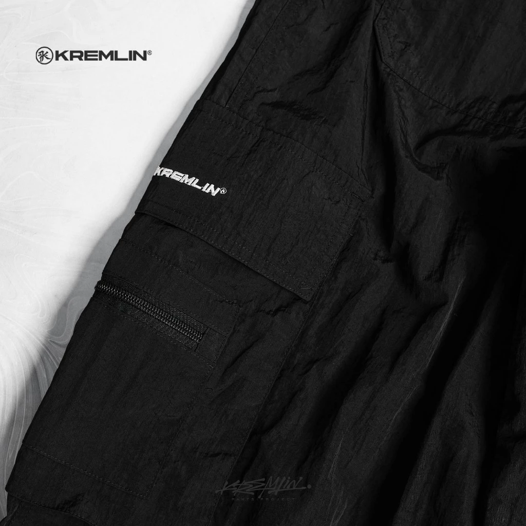 KREMLIN Techwear/Gorpcore Crinkle Nylon Pants - CASCADE image 2