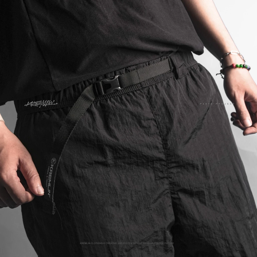 KREMLIN Techwear/Gorpcore Crinkle Nylon Pants - CASCADE image 4