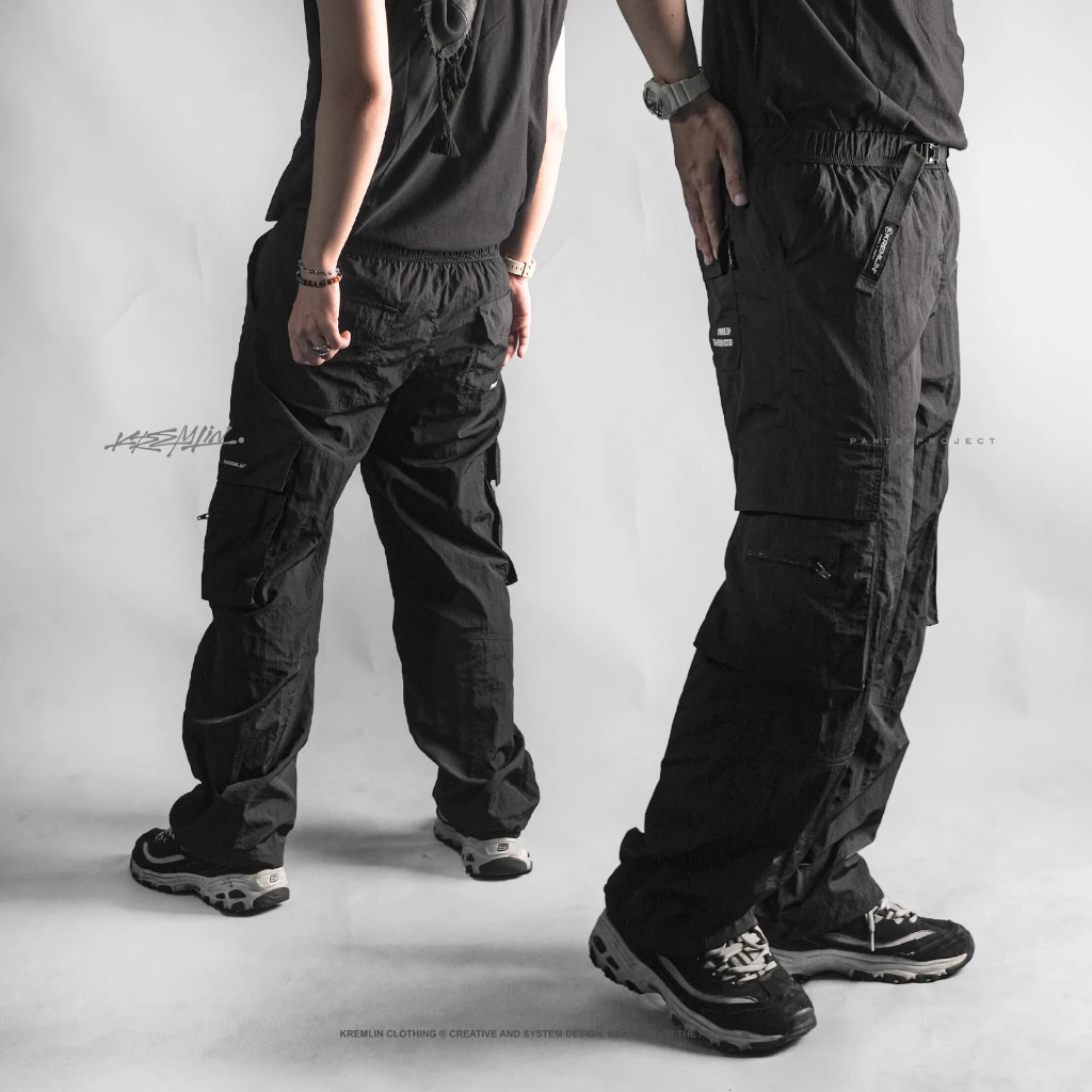 KREMLIN Techwear/Gorpcore Crinkle Nylon Pants - CASCADE image 7