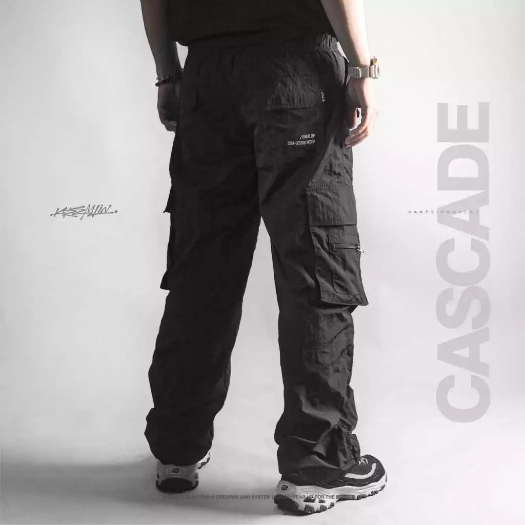 KREMLIN Techwear/Gorpcore Crinkle Nylon Pants - CASCADE image 8