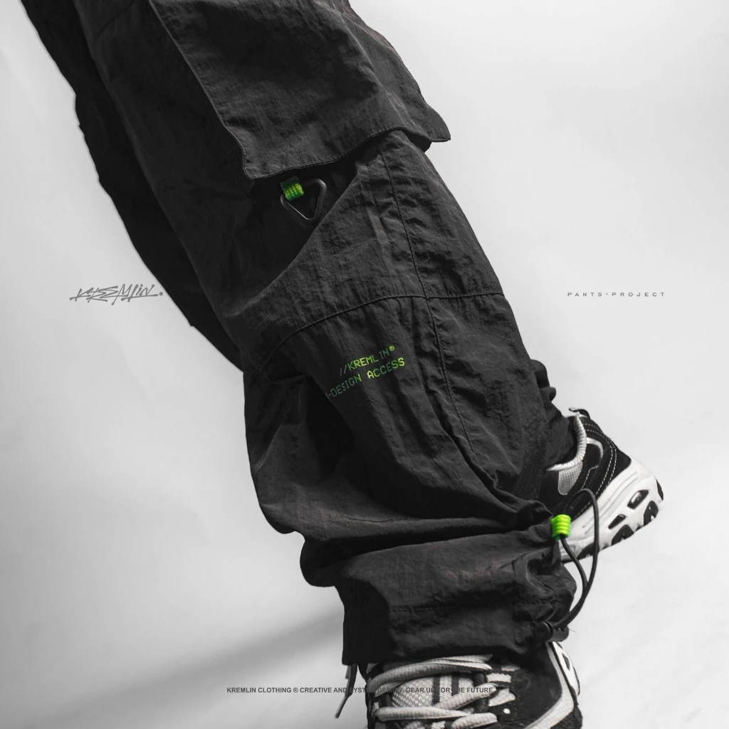 KREMLIN Techwear Gorpcore Crinkle Nylon Pants - GENEVA image 3