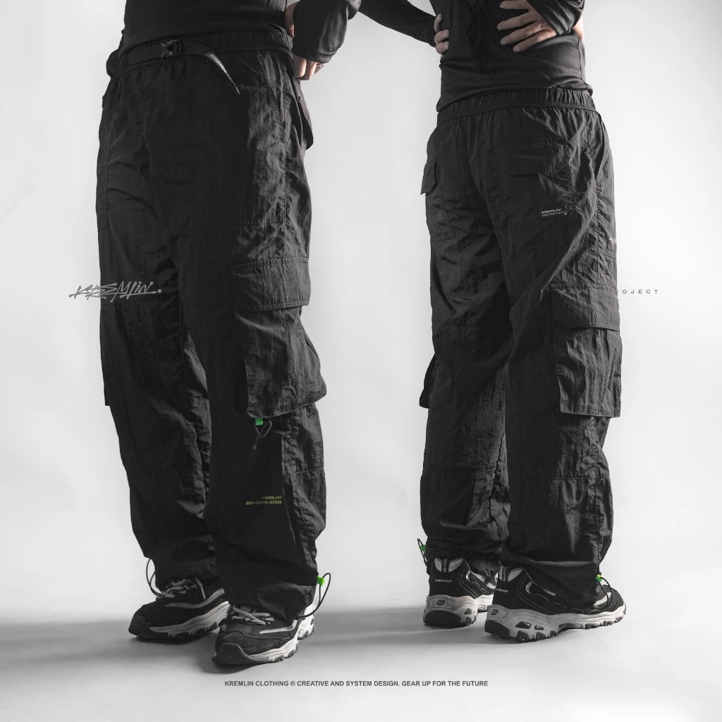 KREMLIN Techwear Gorpcore Crinkle Nylon Pants - GENEVA image 6