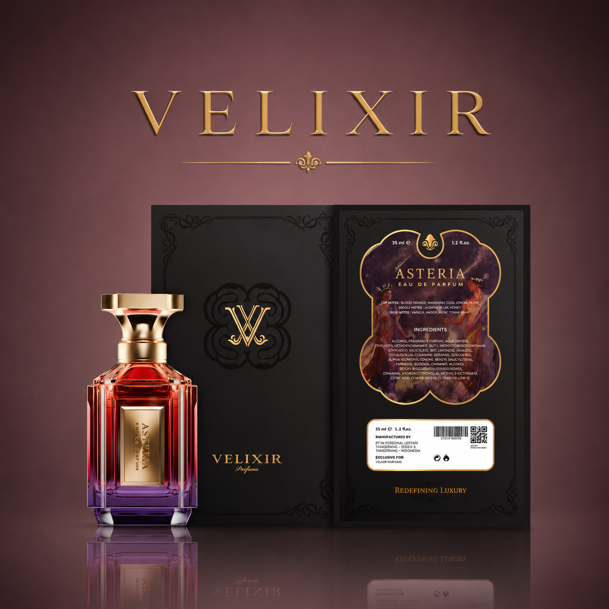 Velixir Asteria for Unisex Eau de Perfume 35ml image 2