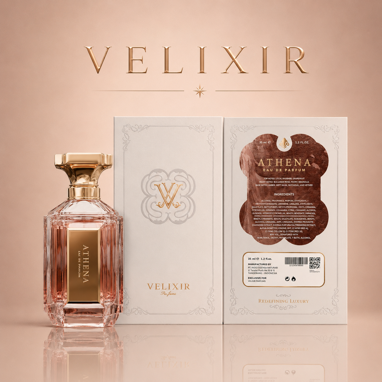Velixir Athena Eau de Perfume 35ml for Unisex image 2
