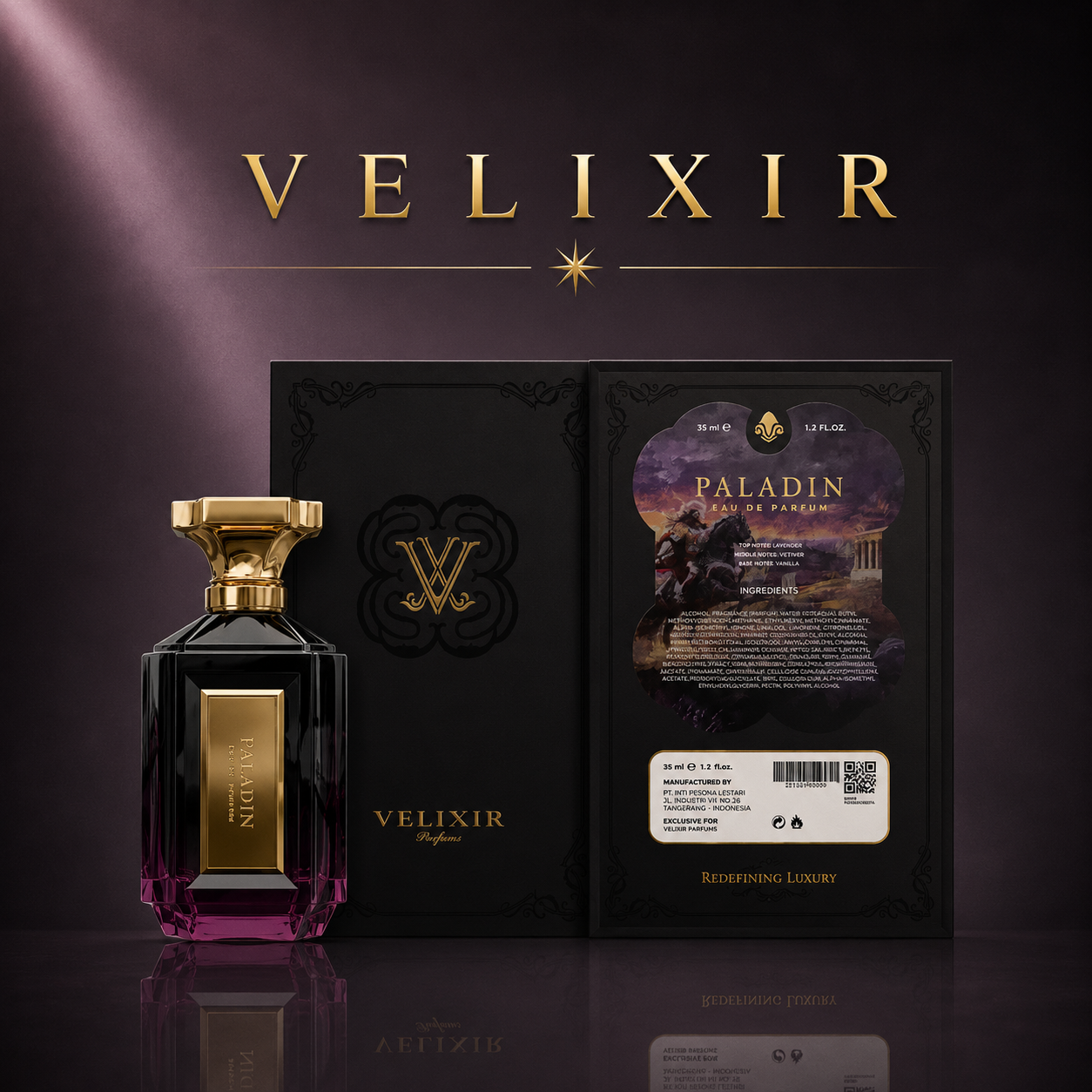 Velixir Perfume Paladin Eau de Perfume 35ml & 100ml for Unisex image 5