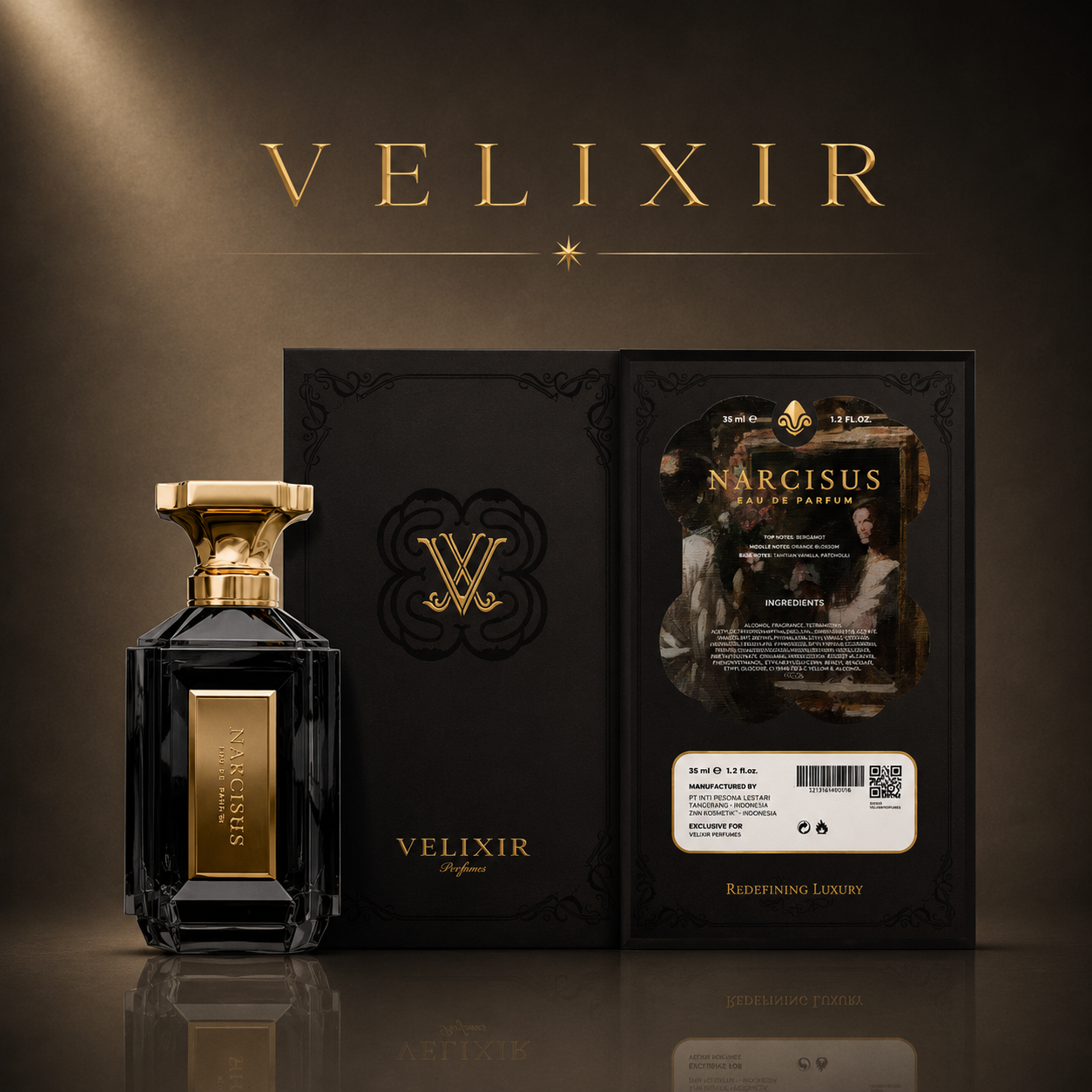 Velixir Narcisus Eau de Perfume 35ml for Unisex image 2