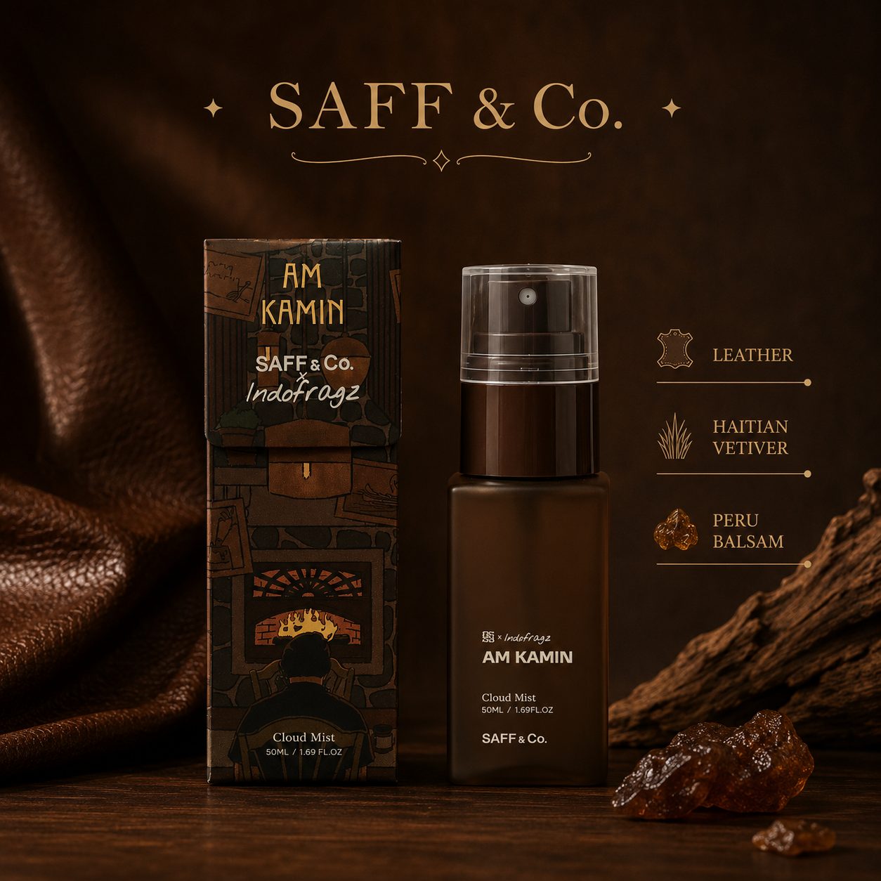 SAFF & Co. x INDOFRAGZ AM KAMIN Cloud Mist 50ml & 160ml image 4